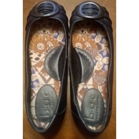 Born Concept B.Ø.C Black Faux Leather Ballet Flats Size 5 C38534 - Picture 4 of 6